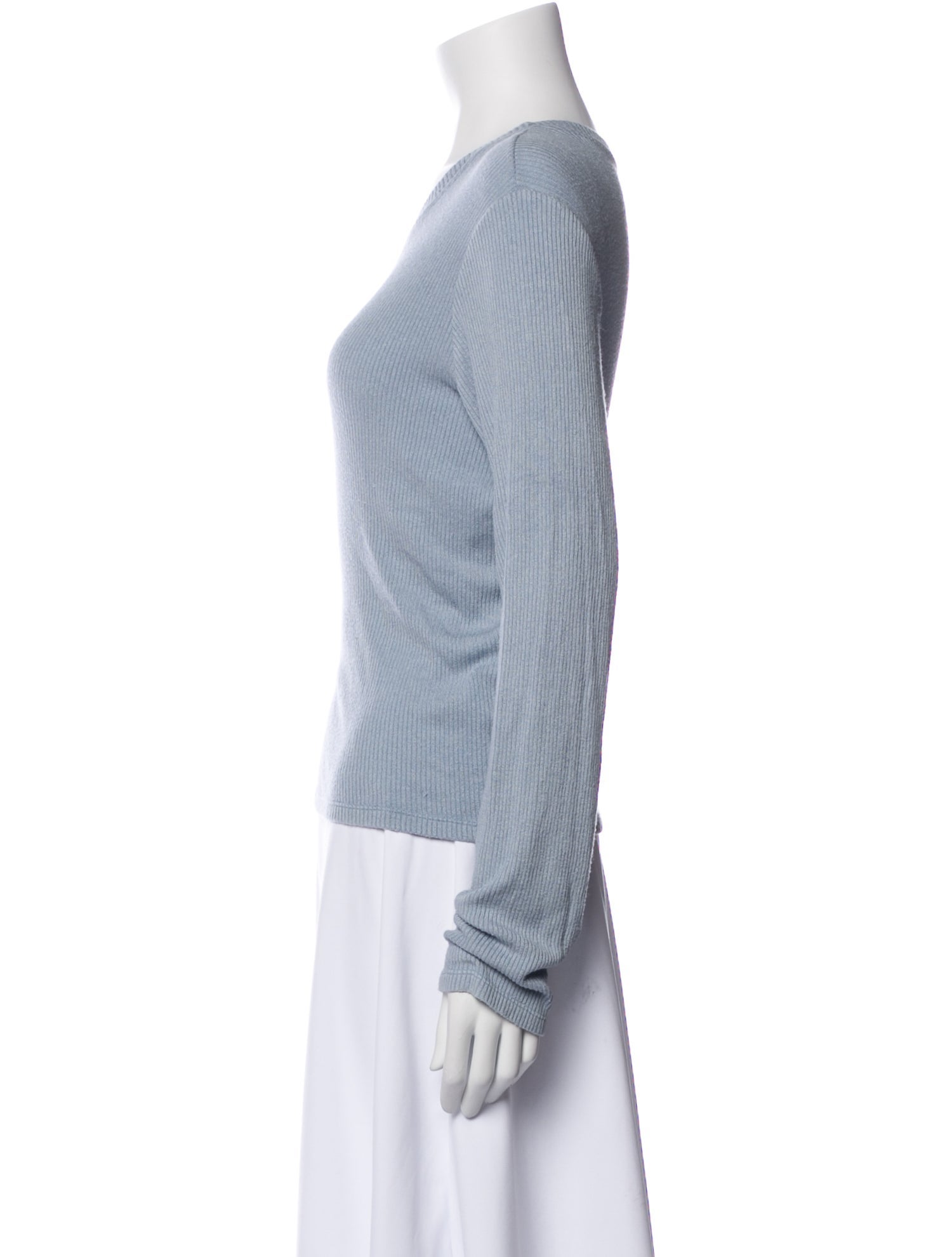 Sablyn Scoop Neck Long Sleeve Top