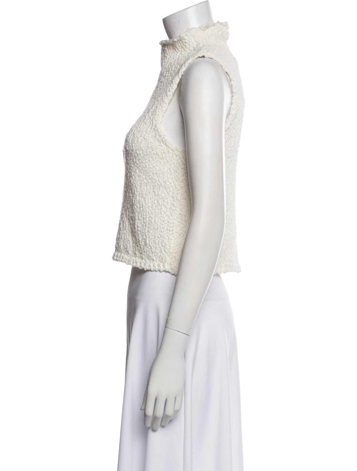 Sablyn Turtleneck Sleeveless Crop Top