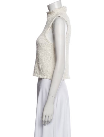 Sablyn Turtleneck Sleeveless Crop Top