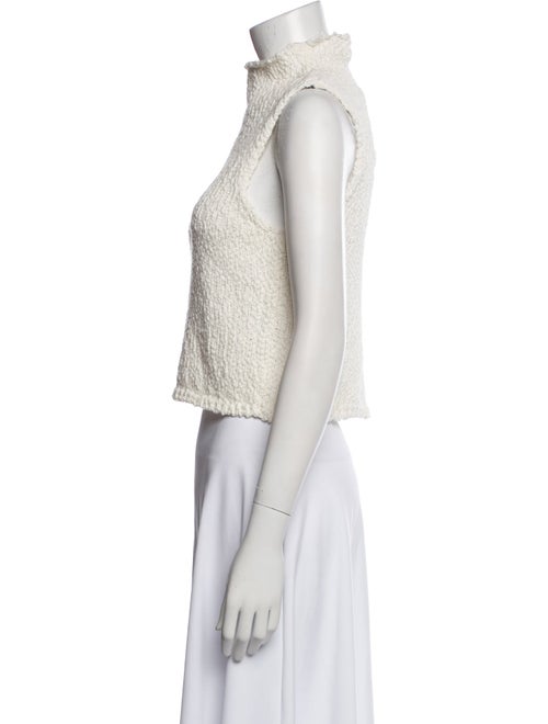 Sablyn Turtleneck Sleeveless Crop Top