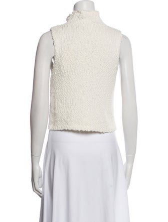 Sablyn Turtleneck Sleeveless Crop Top