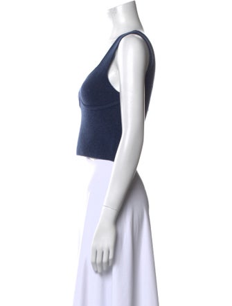 Sablyn Wool V-Neck Crop Top