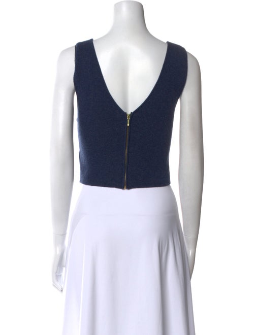 Sablyn Wool V-Neck Crop Top