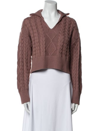 Sablyn Printed V-Neck Sweater