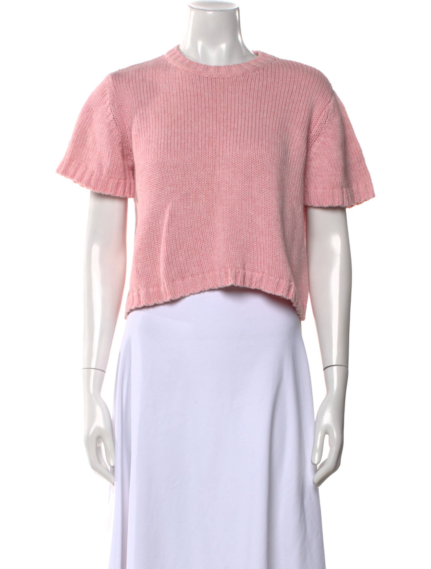 Sablyn Crew Neck Short Sleeve Crop Top