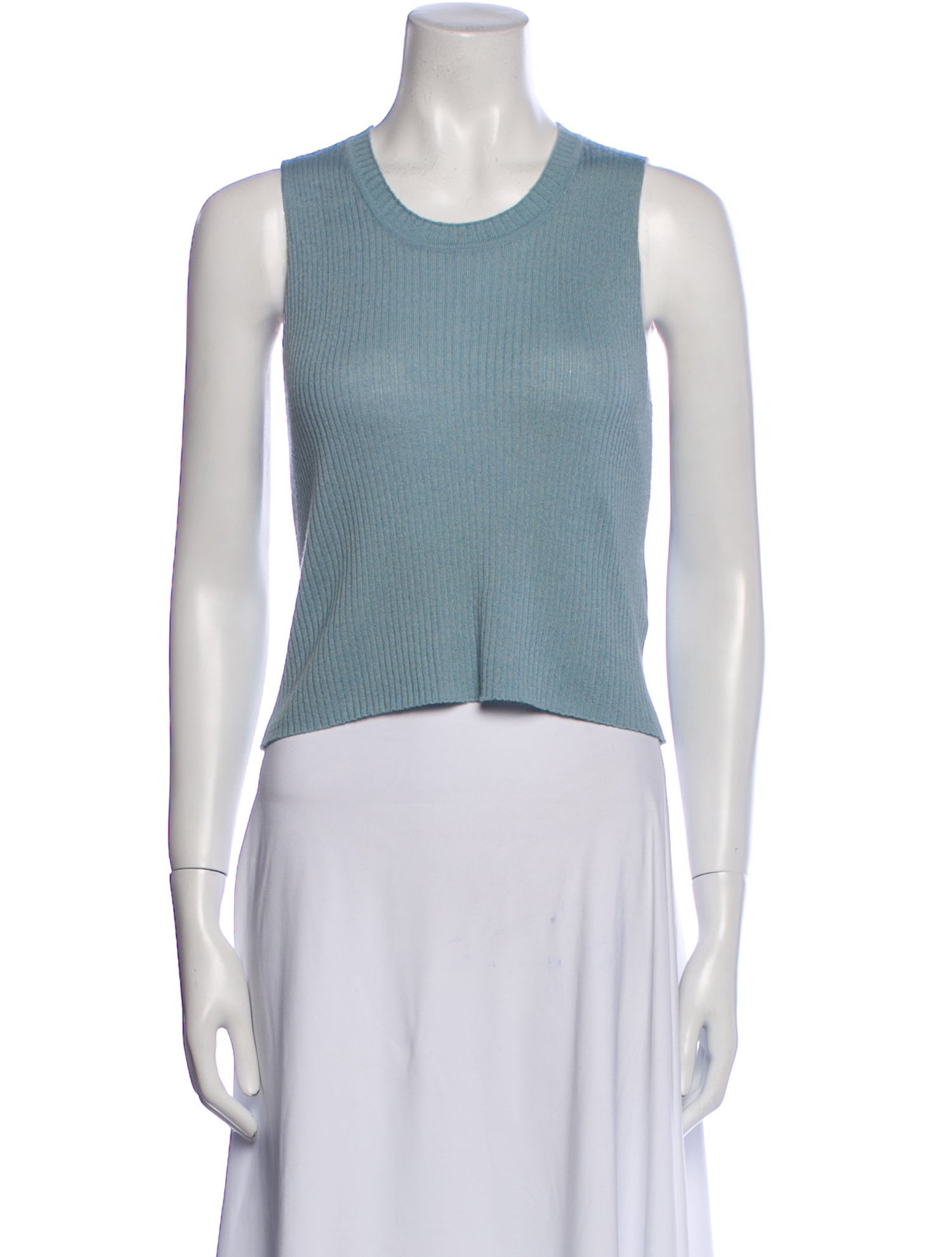 Sablyn Cashmere Scoop Neck Crop Top