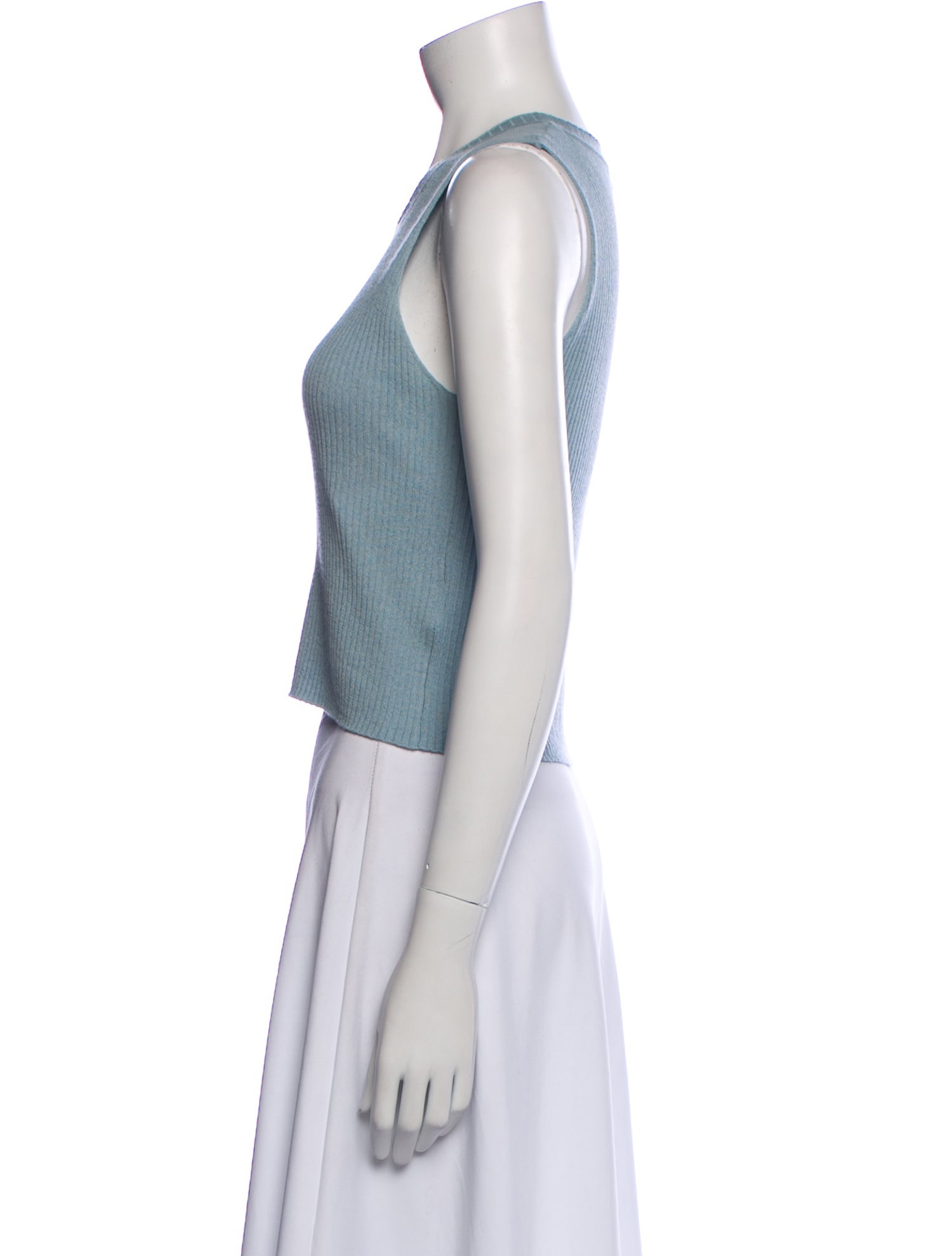 Sablyn Cashmere Scoop Neck Crop Top