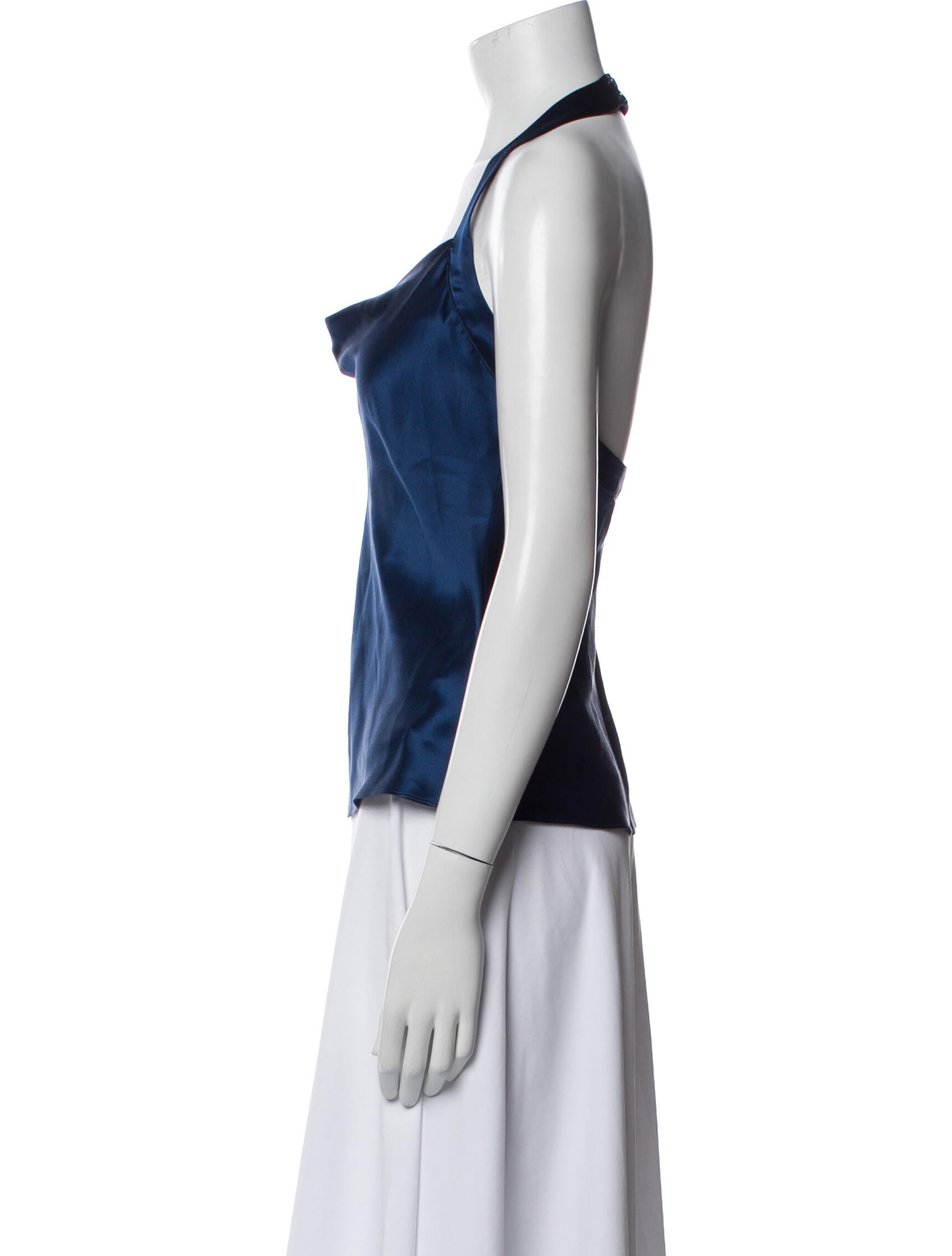 Sablyn Silk Cowl Neck Top