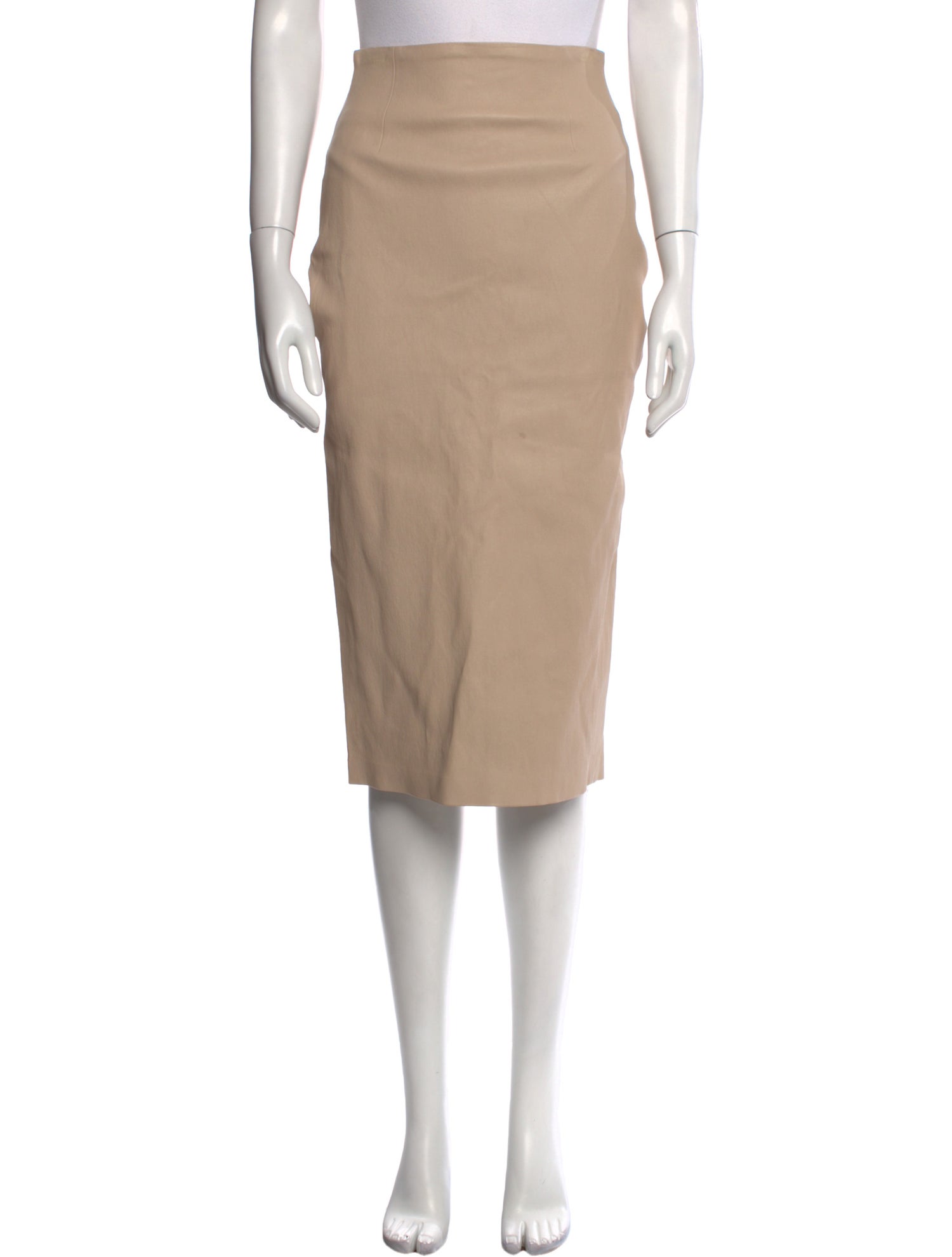 Sablyn Leather Knee-Length Skirt