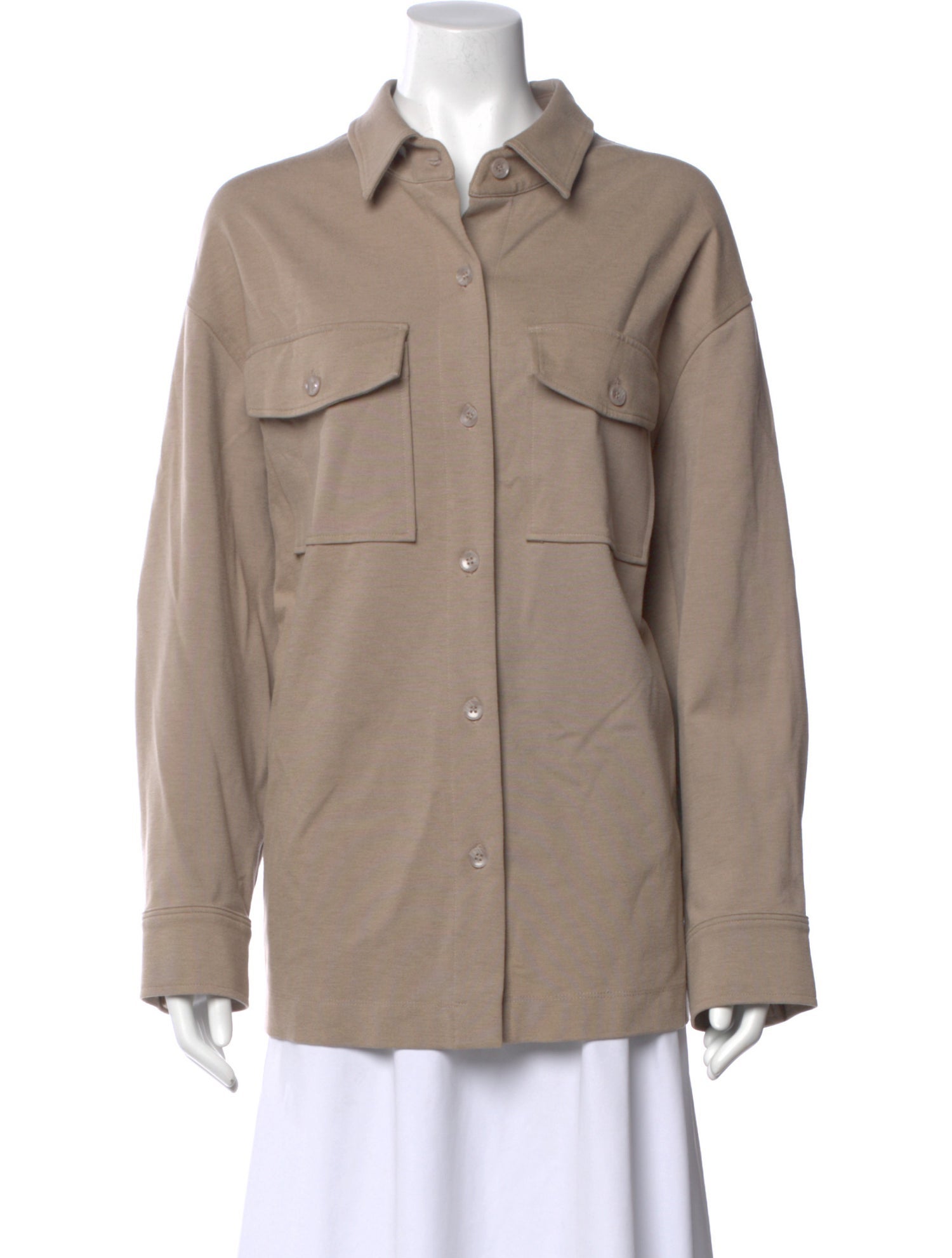 Sablyn Silk Long Sleeve Button-Up Top