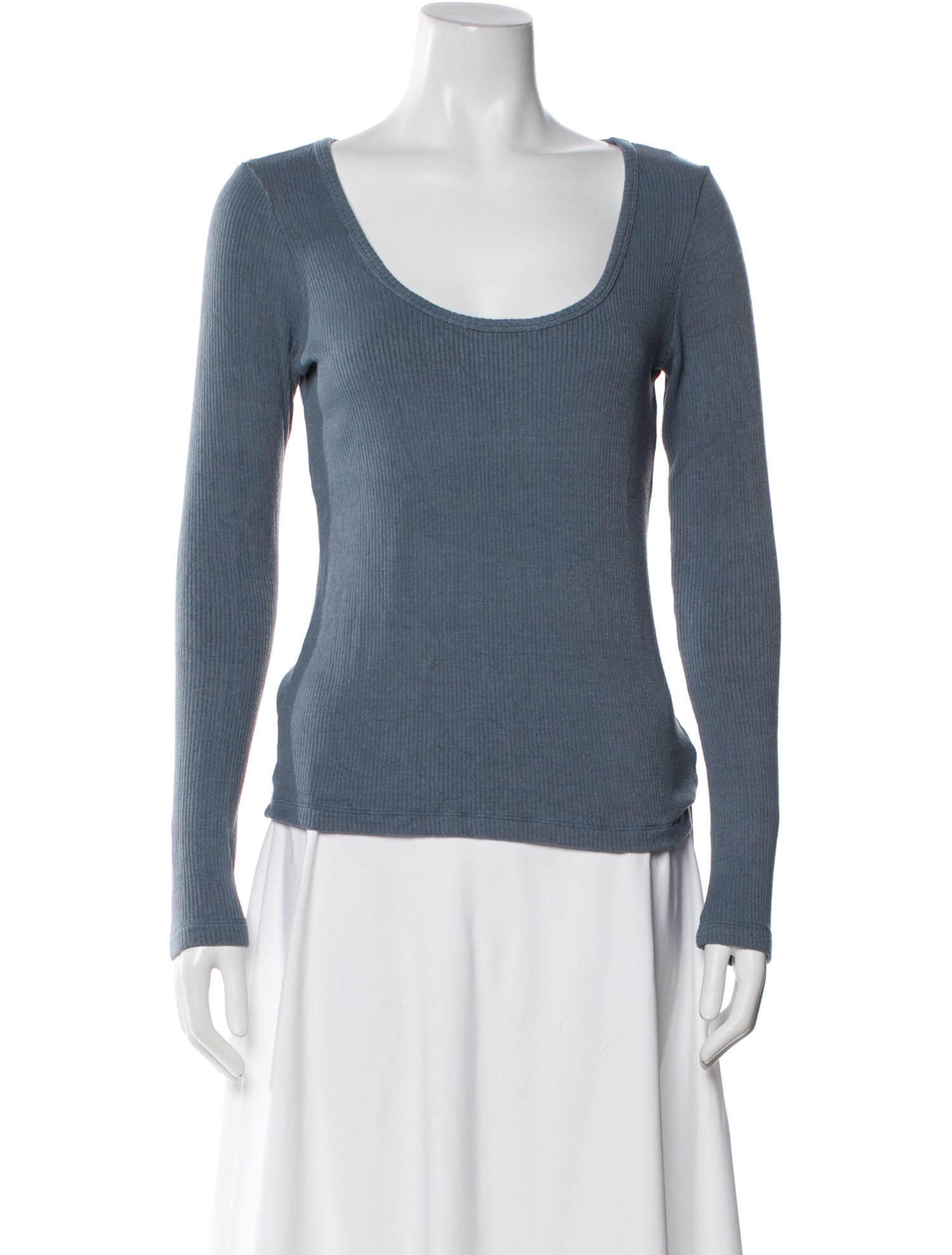 Sablyn Scoop Neck Long Sleeve Top