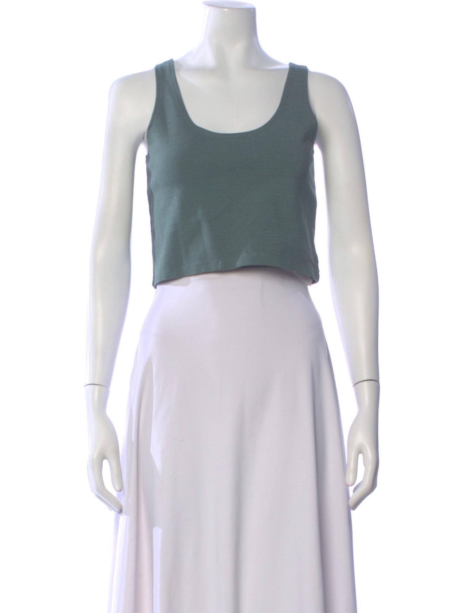 Sablyn Scoop Neck Sleeveless Crop Top