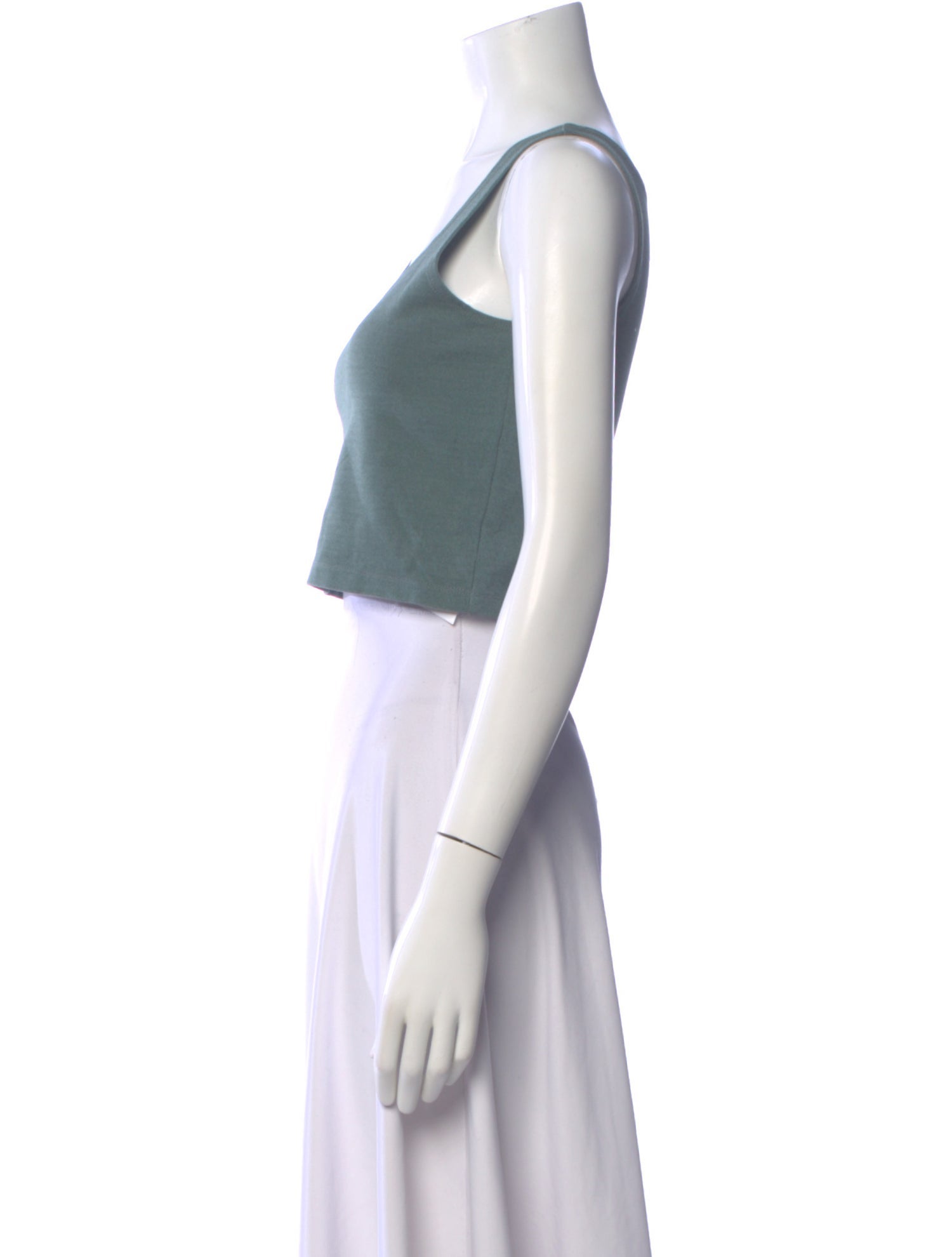 Sablyn Scoop Neck Sleeveless Crop Top