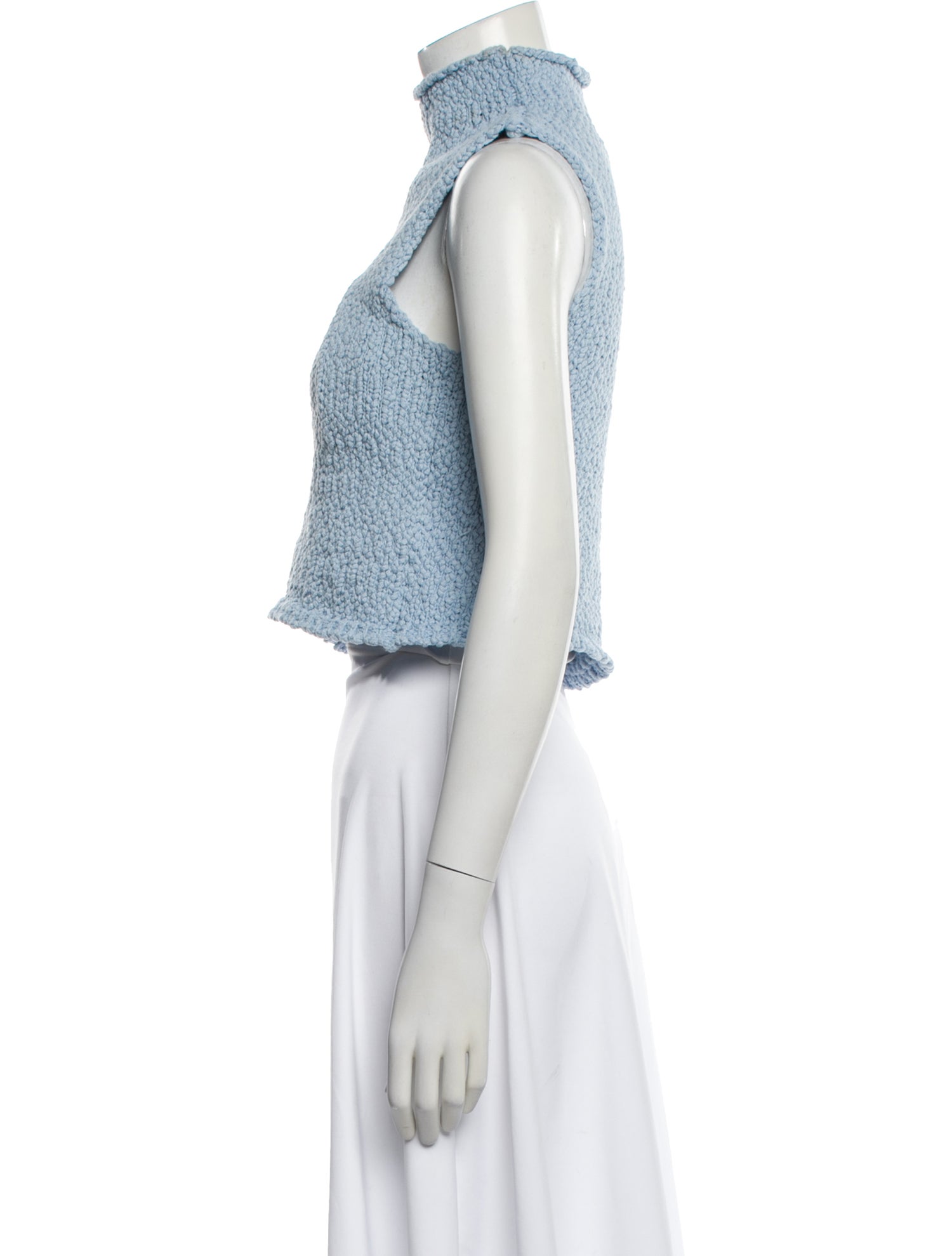 Sablyn Mock Neck Sleeveless Top