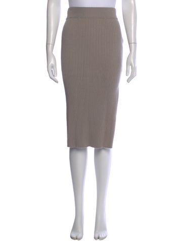 Pre-owned Sablyn Cashmere Midi Length Skirt In Gray