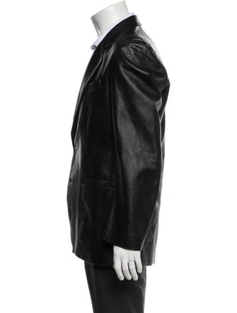 Second/Layer Leather Blazer