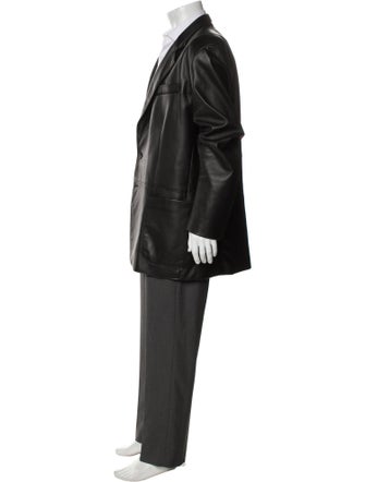 Second/Layer Leather Blazer