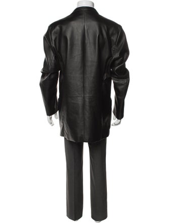 Second/Layer Leather Blazer