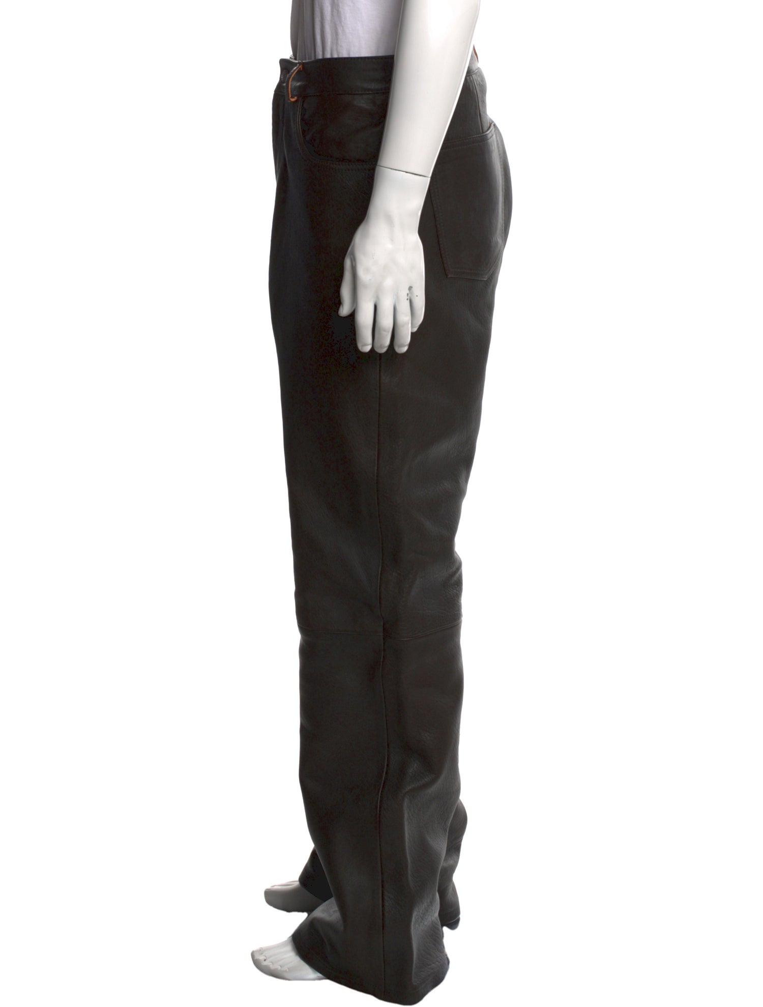 Second/Layer Calf Leather Pants