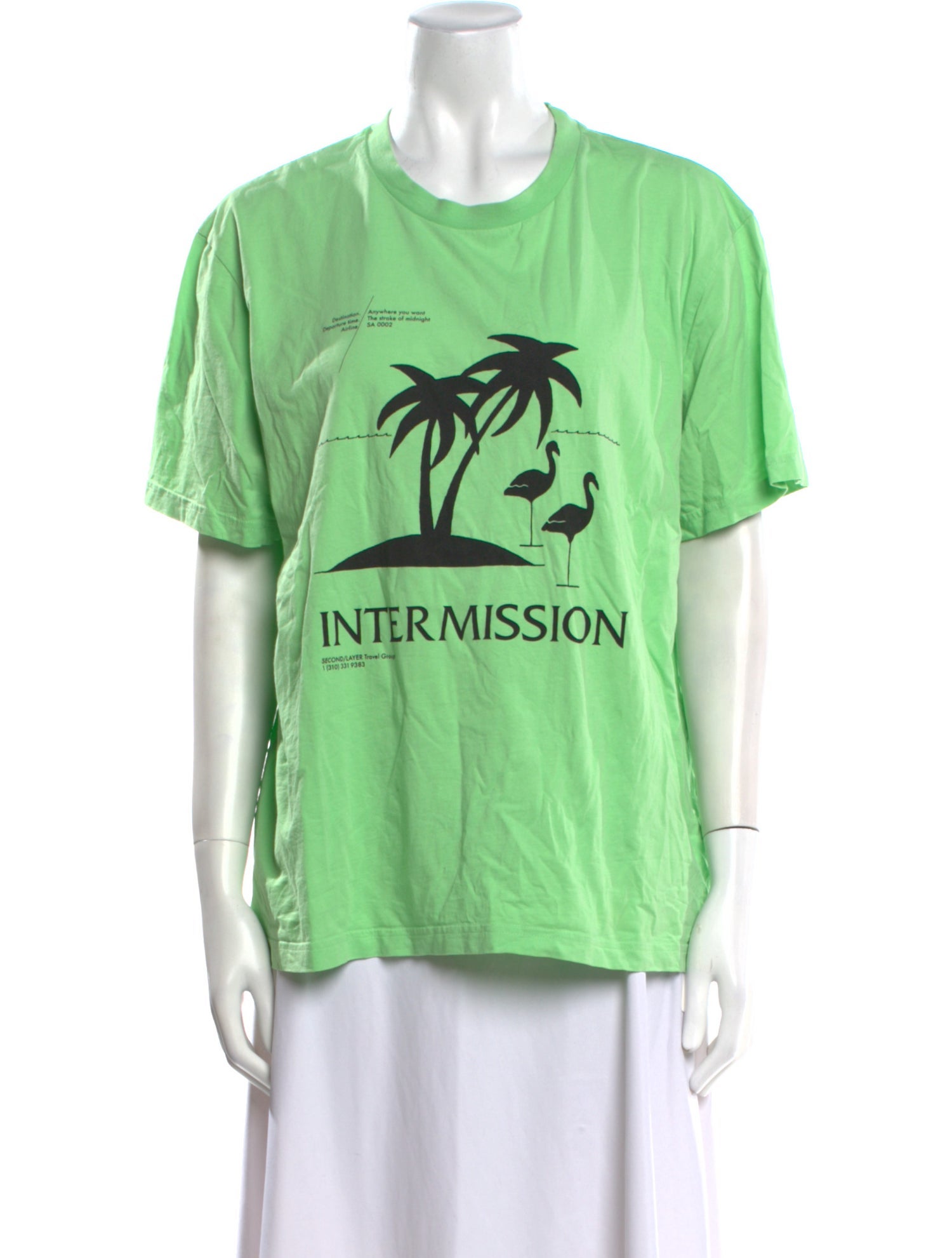 Second/Layer Graphic Print Crew Neck T-Shirt