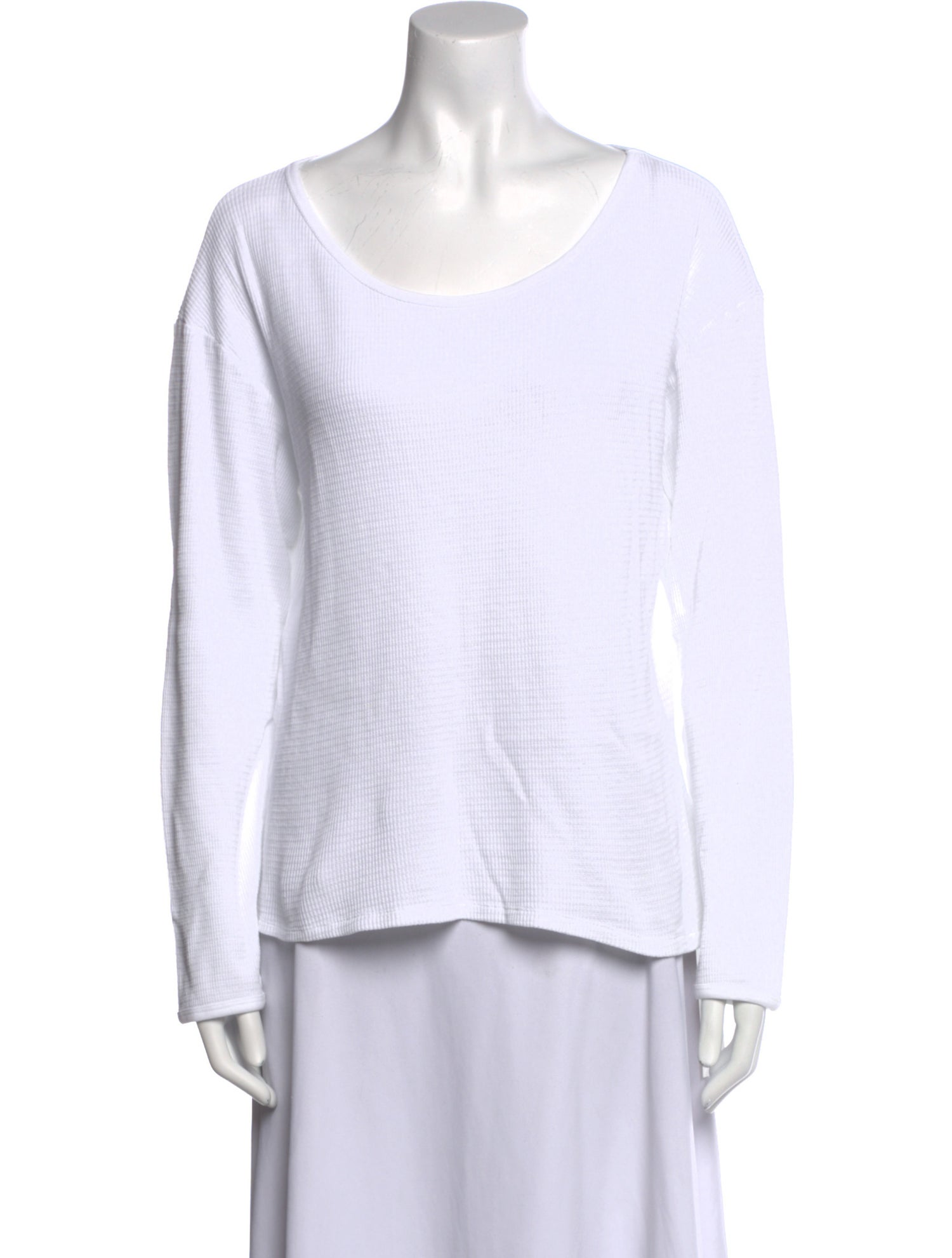 Second/Layer Scoop Neck Long Sleeve Top