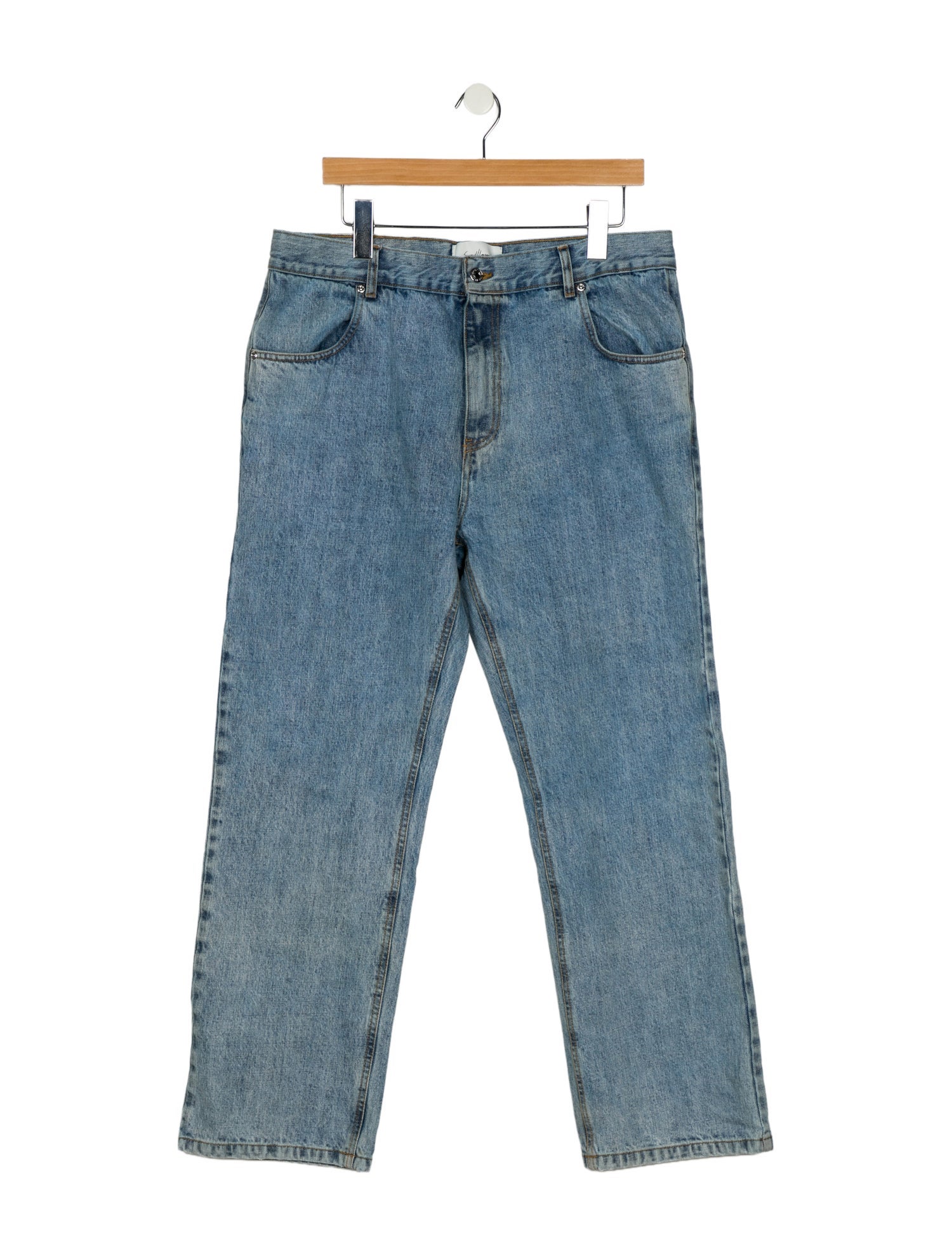 Second/Layer Straight-Leg Jeans