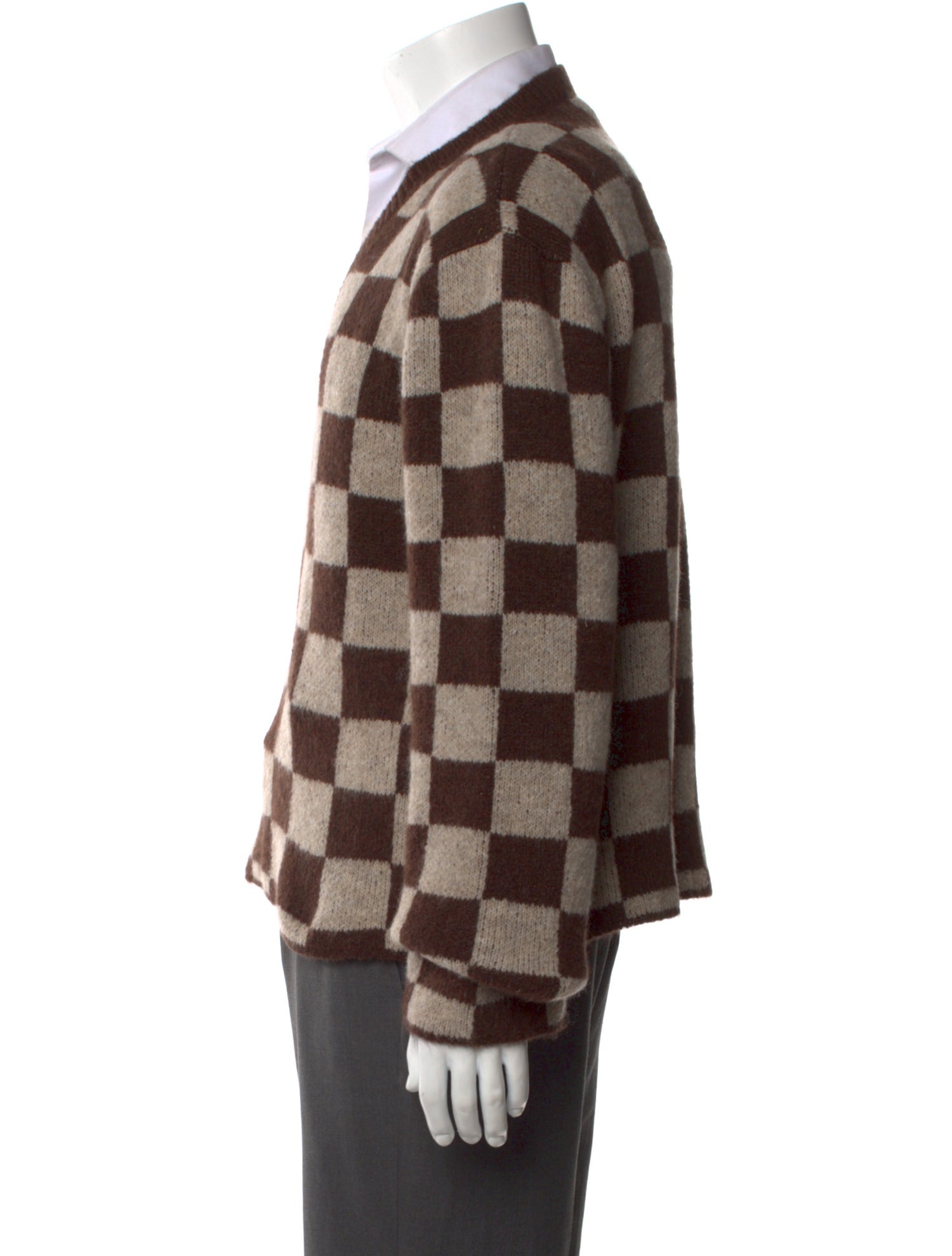 Second/Layer Mohair Plaid Print Pullover w/ Tags