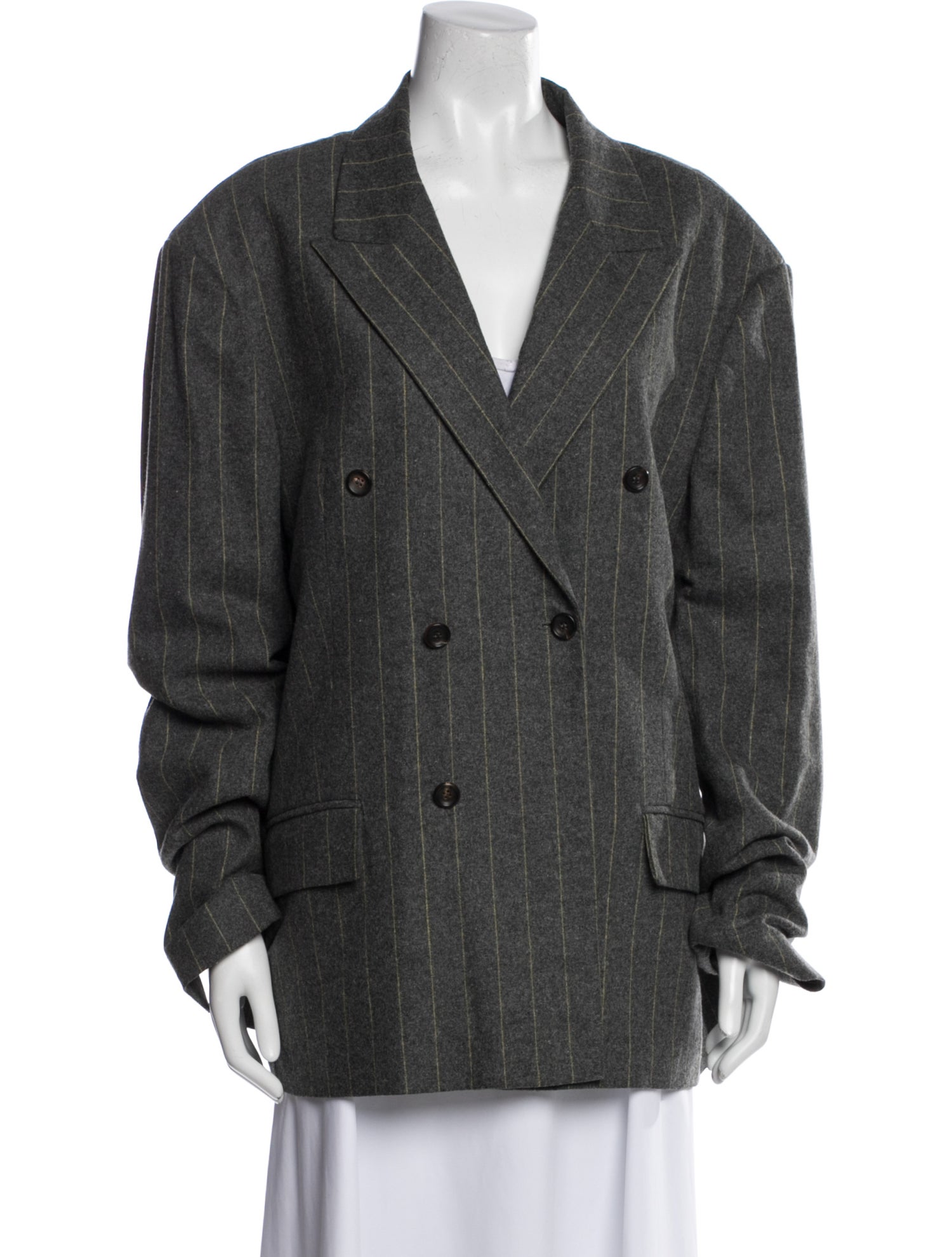 Second/Layer Wool Striped Blazer