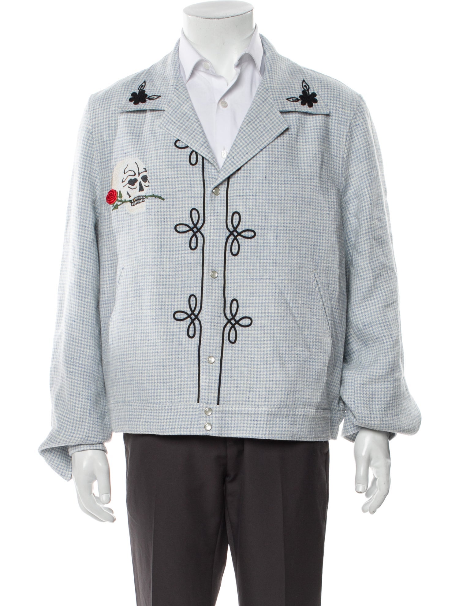 Second/Layer Linen Plaid Print Peacoat w/ Tags