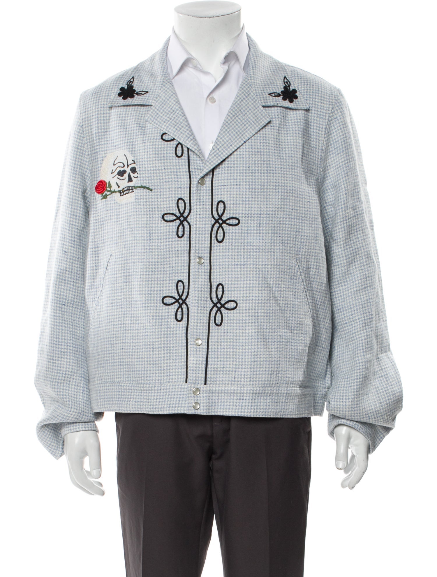 Second/Layer Linen Plaid Print Peacoat w/ Tags