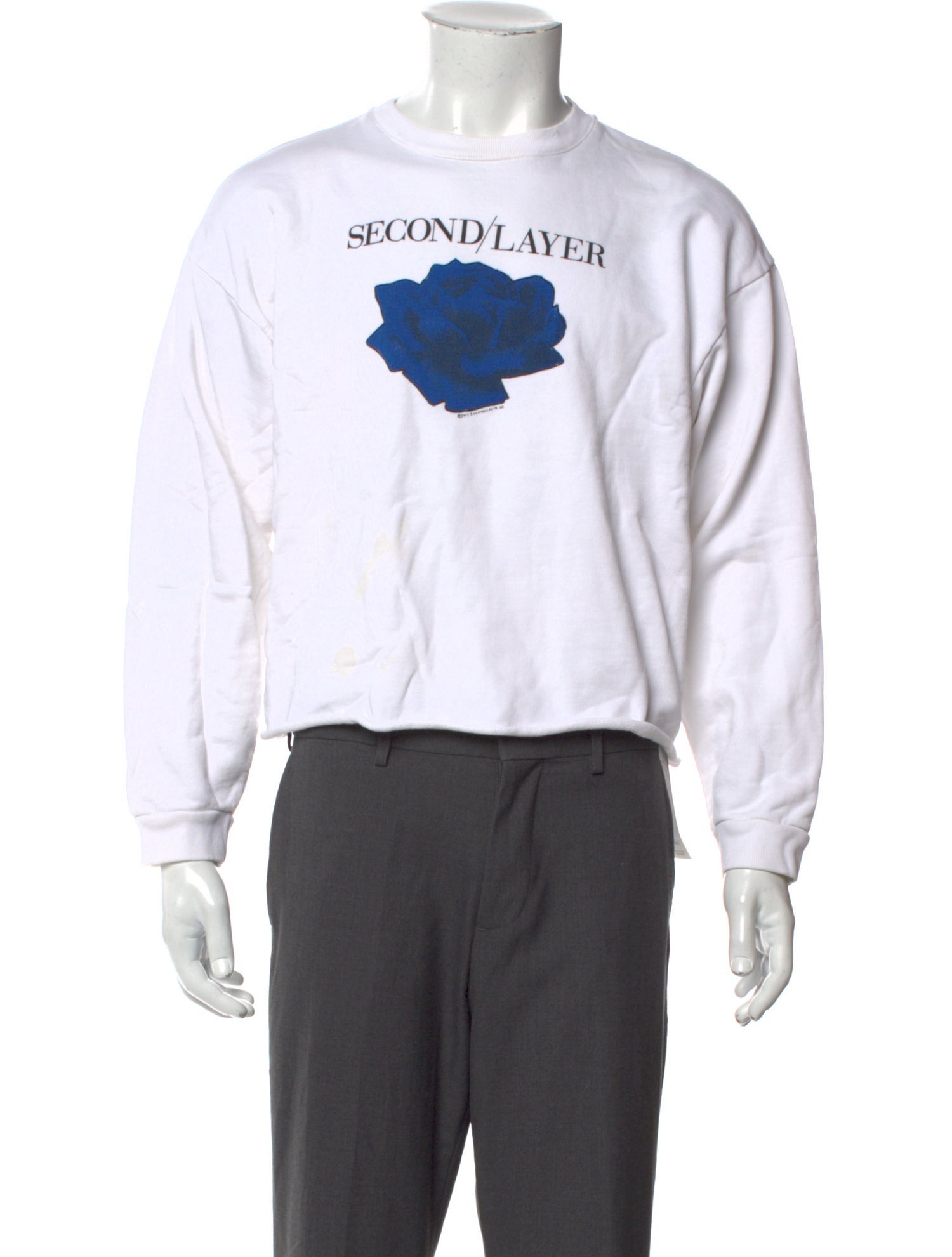 Second/Layer Graphic Print Crew Neck Pullover