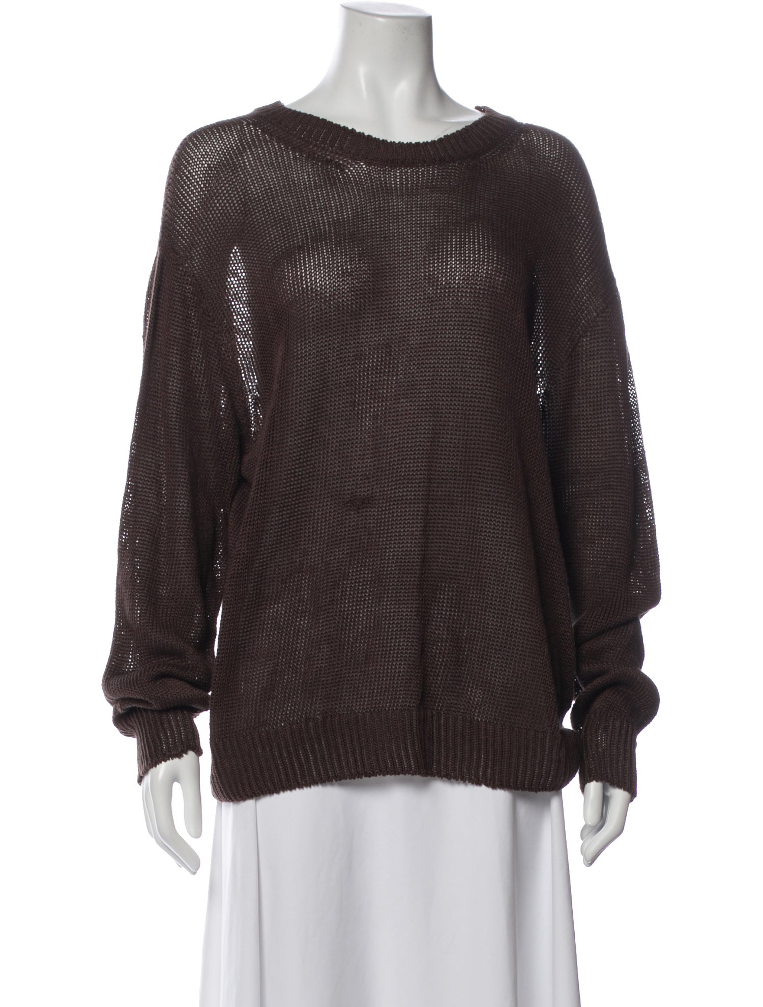 Second/Layer Linen Crew Neck Sweater