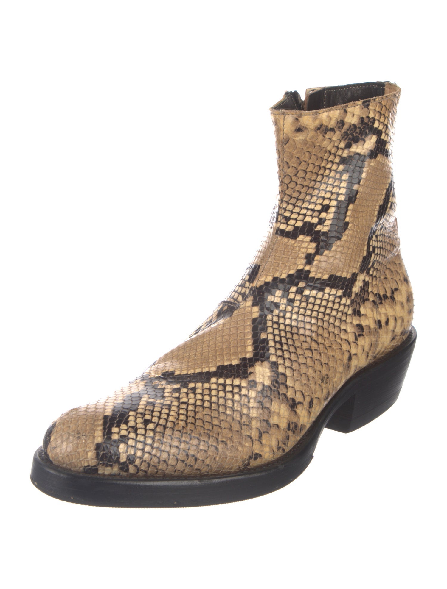 Second/Layer Snakeskin Animal Print Boots