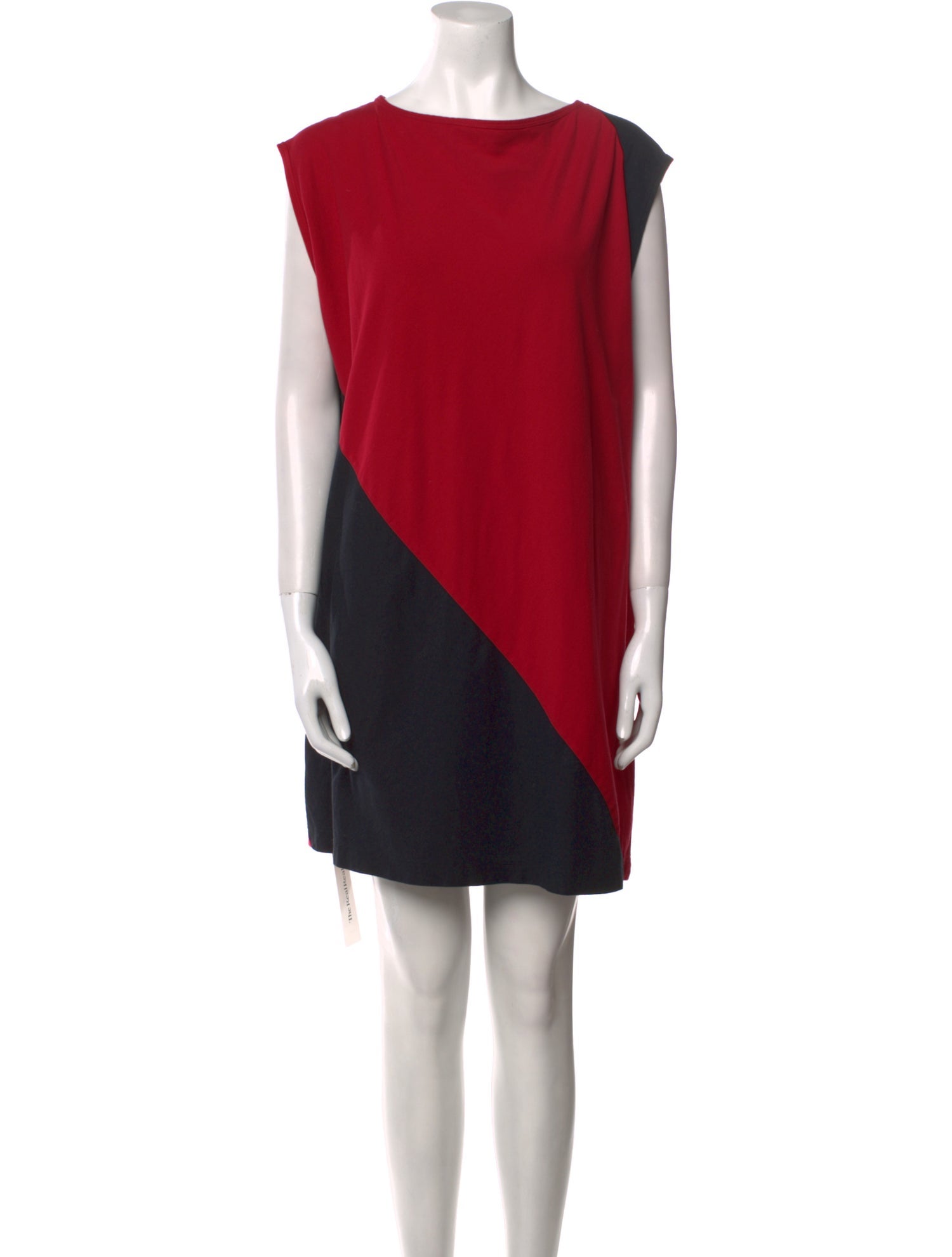 Shamask Colorblock Pattern Mini Dress