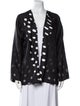 Shamask Silk Polka Dot Print Jacket
