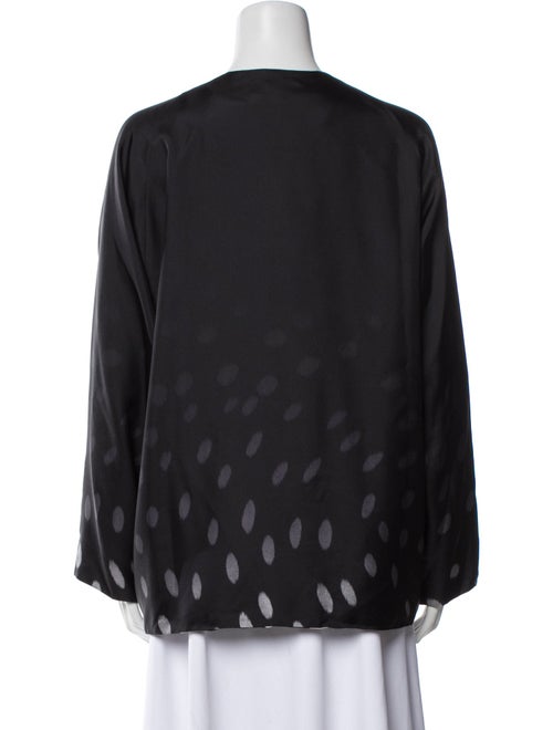 Shamask Silk Polka Dot Print Jacket