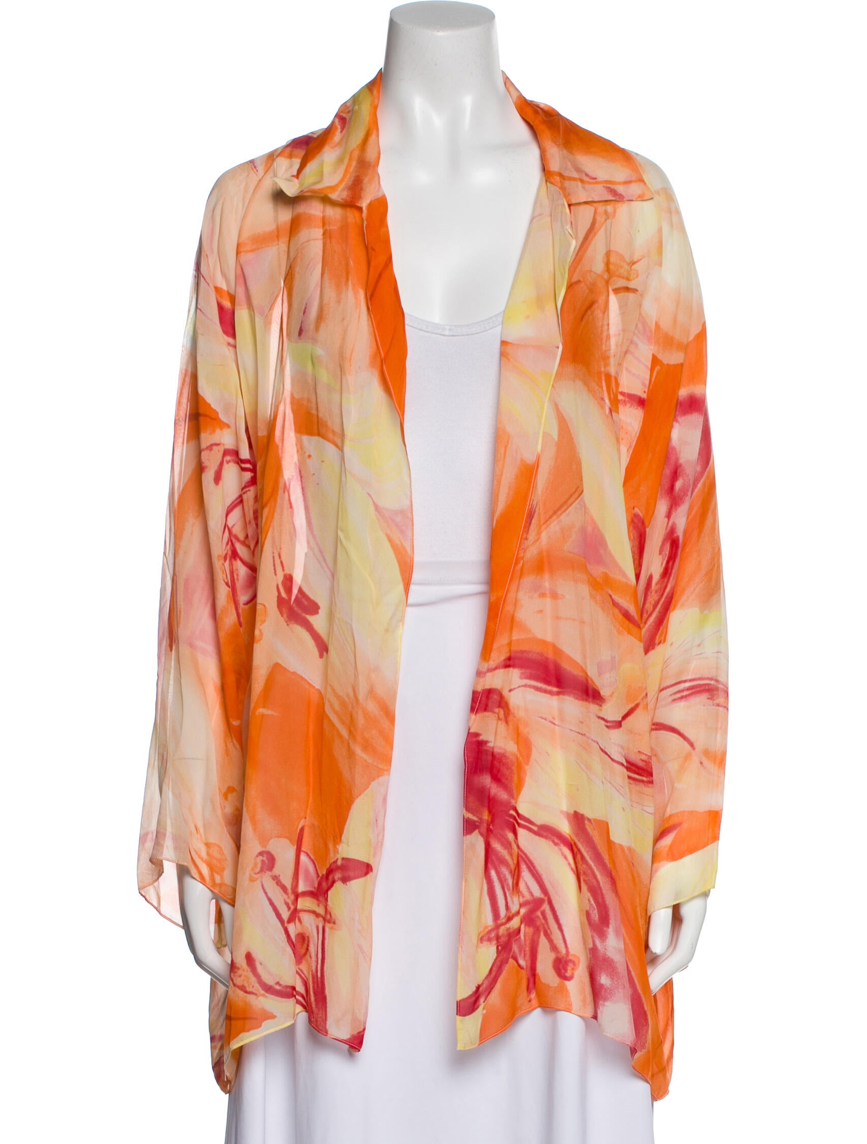 Shamask Silk Floral Print Jacket