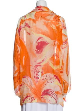 Shamask Silk Floral Print Jacket