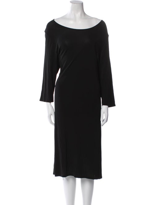 Shamask Bateau Neckline Midi Length Dress