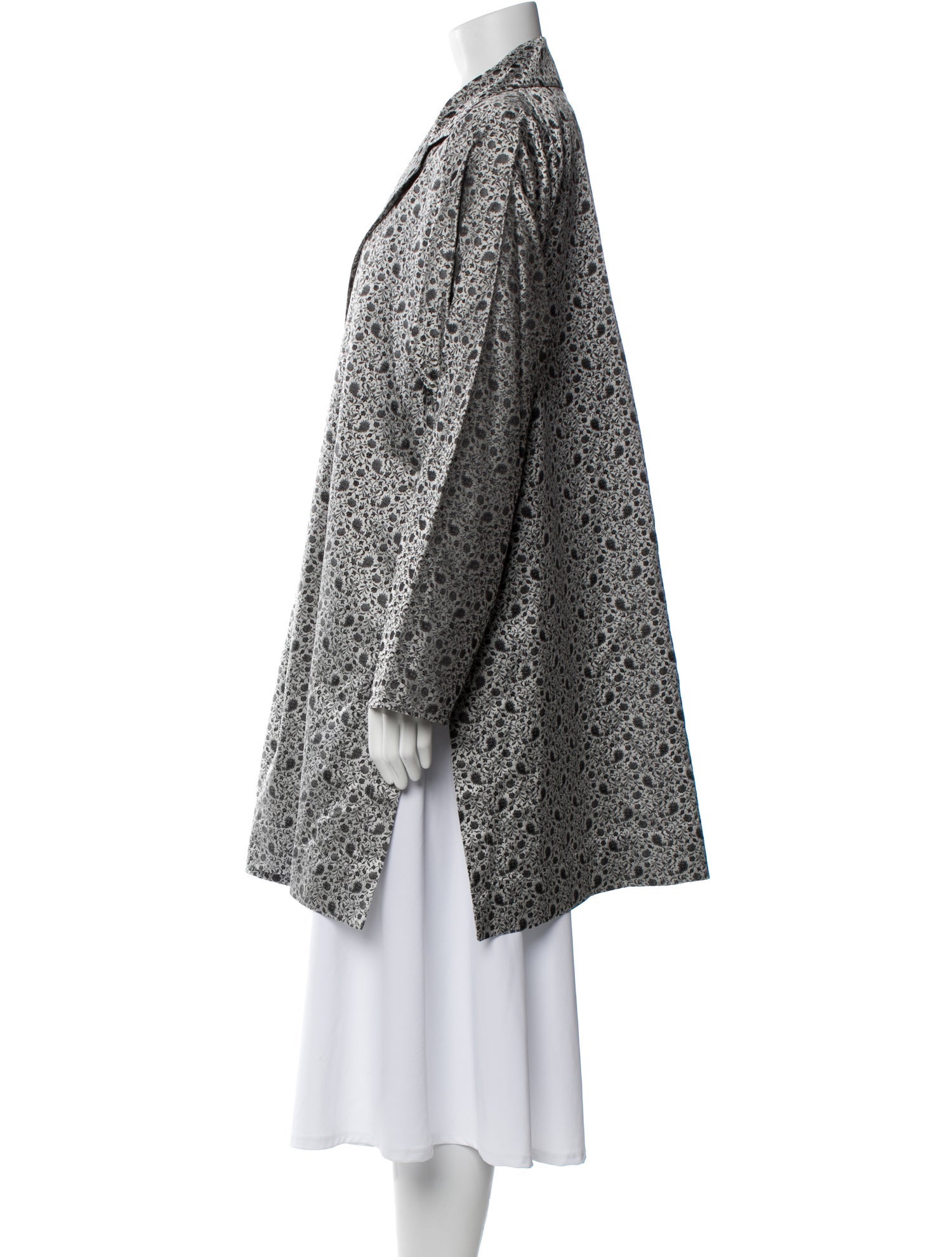 Shamask Silk Printed Jacket