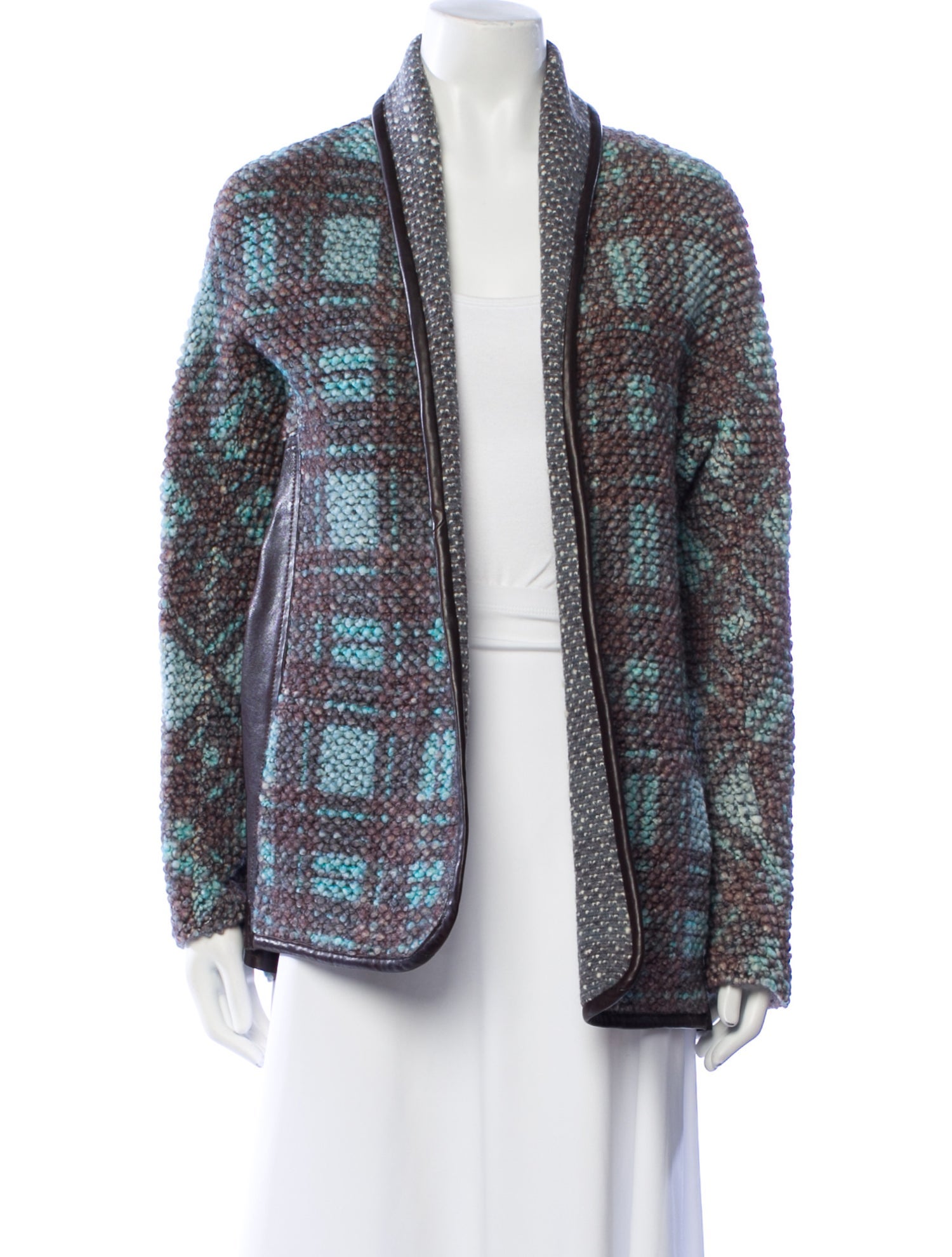 Shamask Wool Printed Evening Jacket