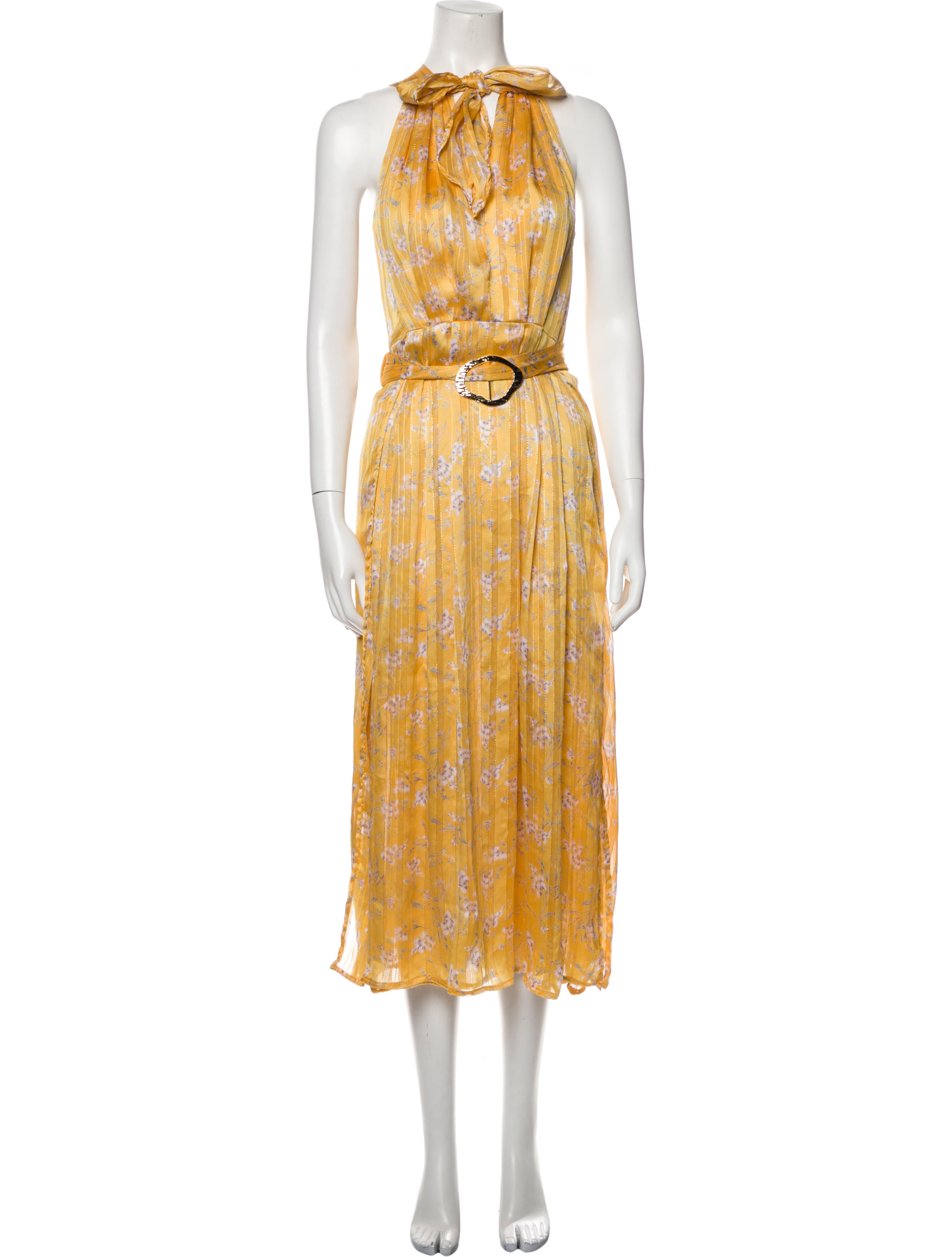 Sabina Musayev Printed Long Dress