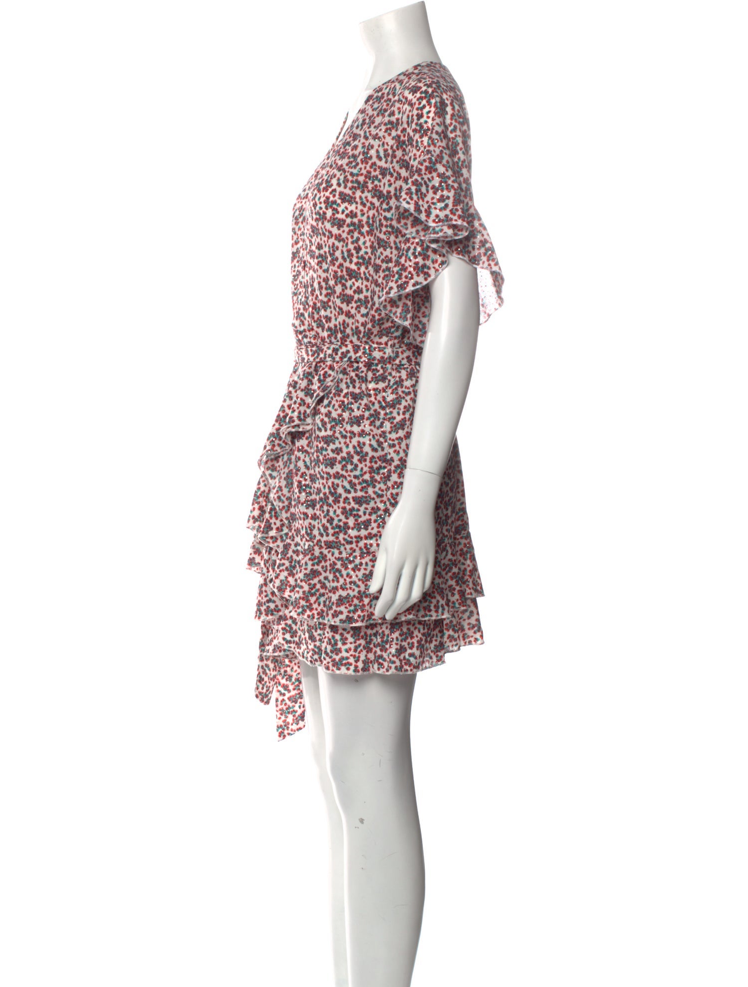 Sabina Musayev Floral Print Mini Dress