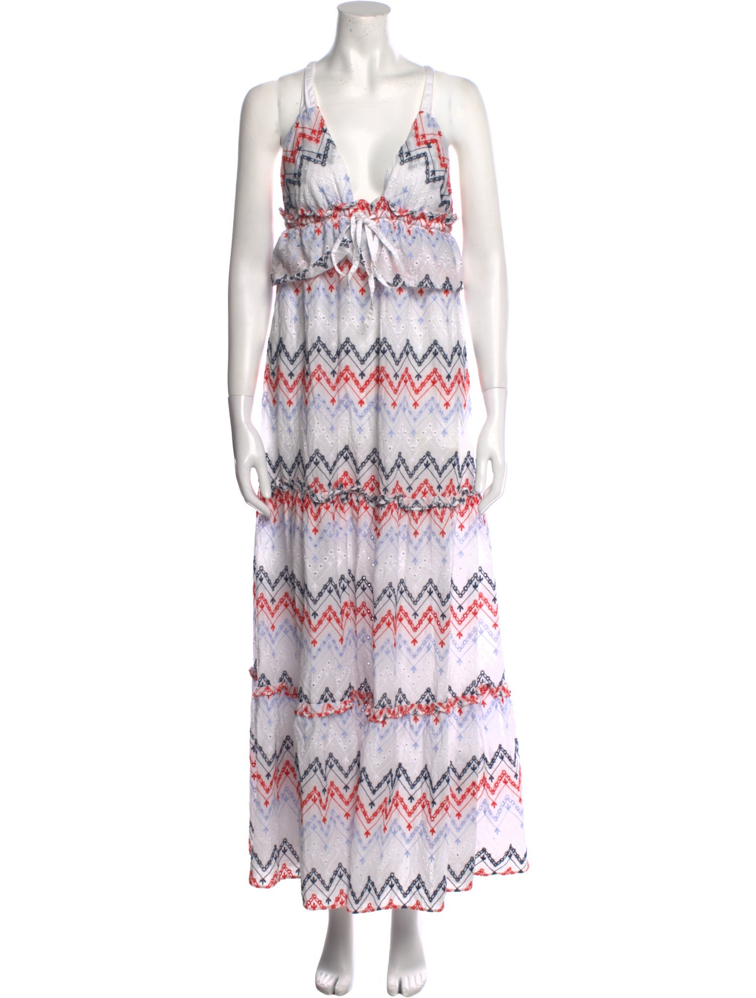 Sabina Musayev Printed Long Dress