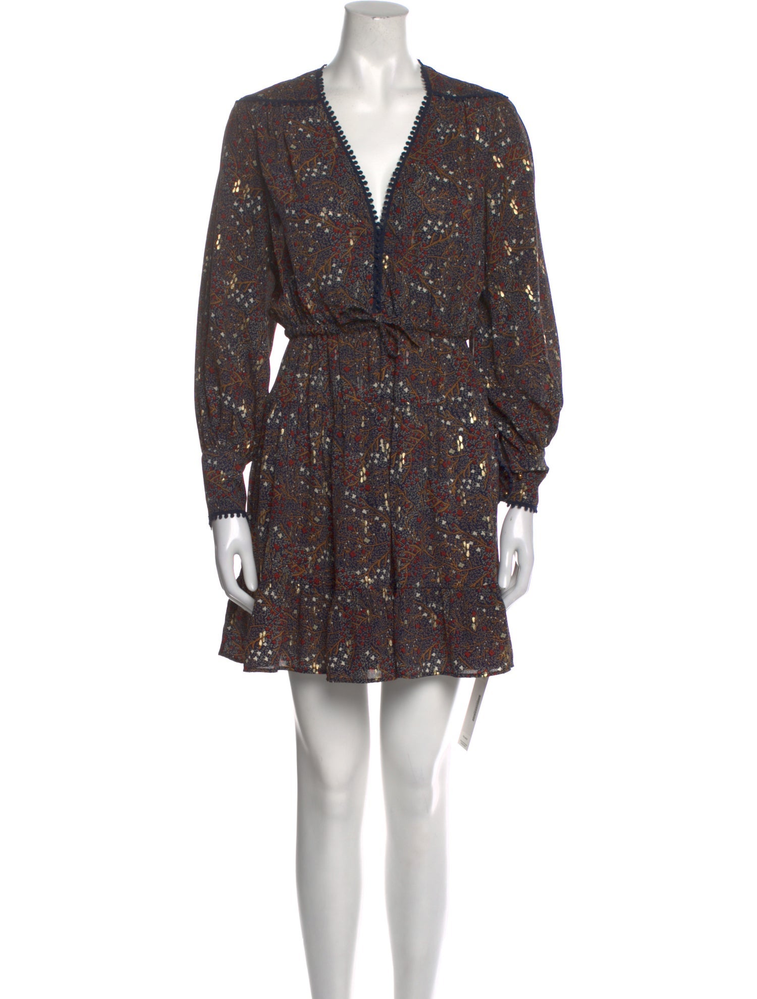 Sabina Musayev Floral Print Mini Dress