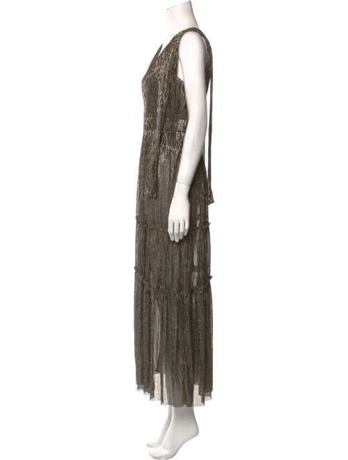 Sabina Musayev V-Neck Long Dress