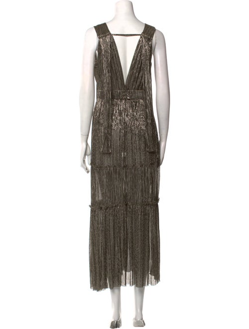 Sabina Musayev V-Neck Long Dress