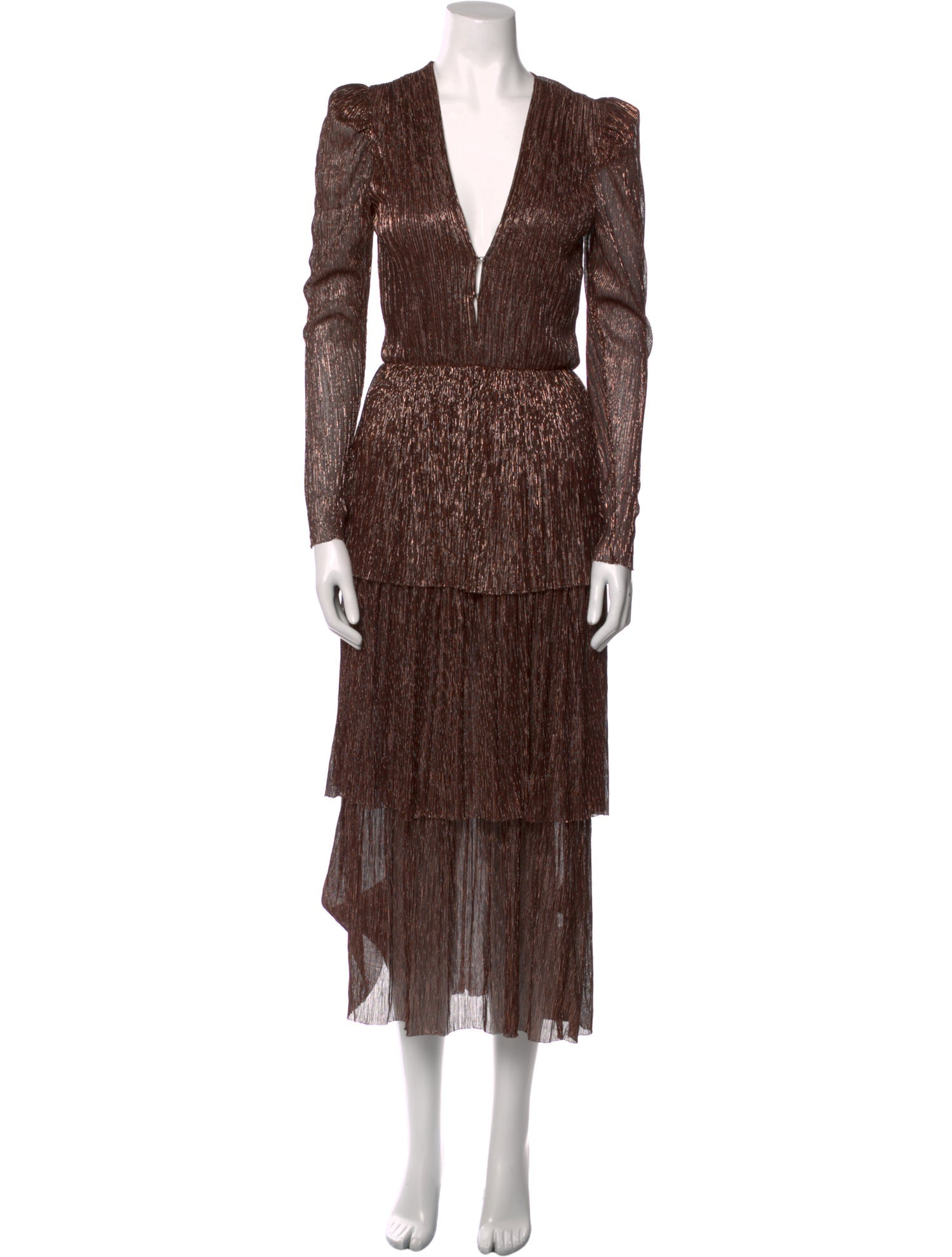 Sabina Musayev Printed Long Dress