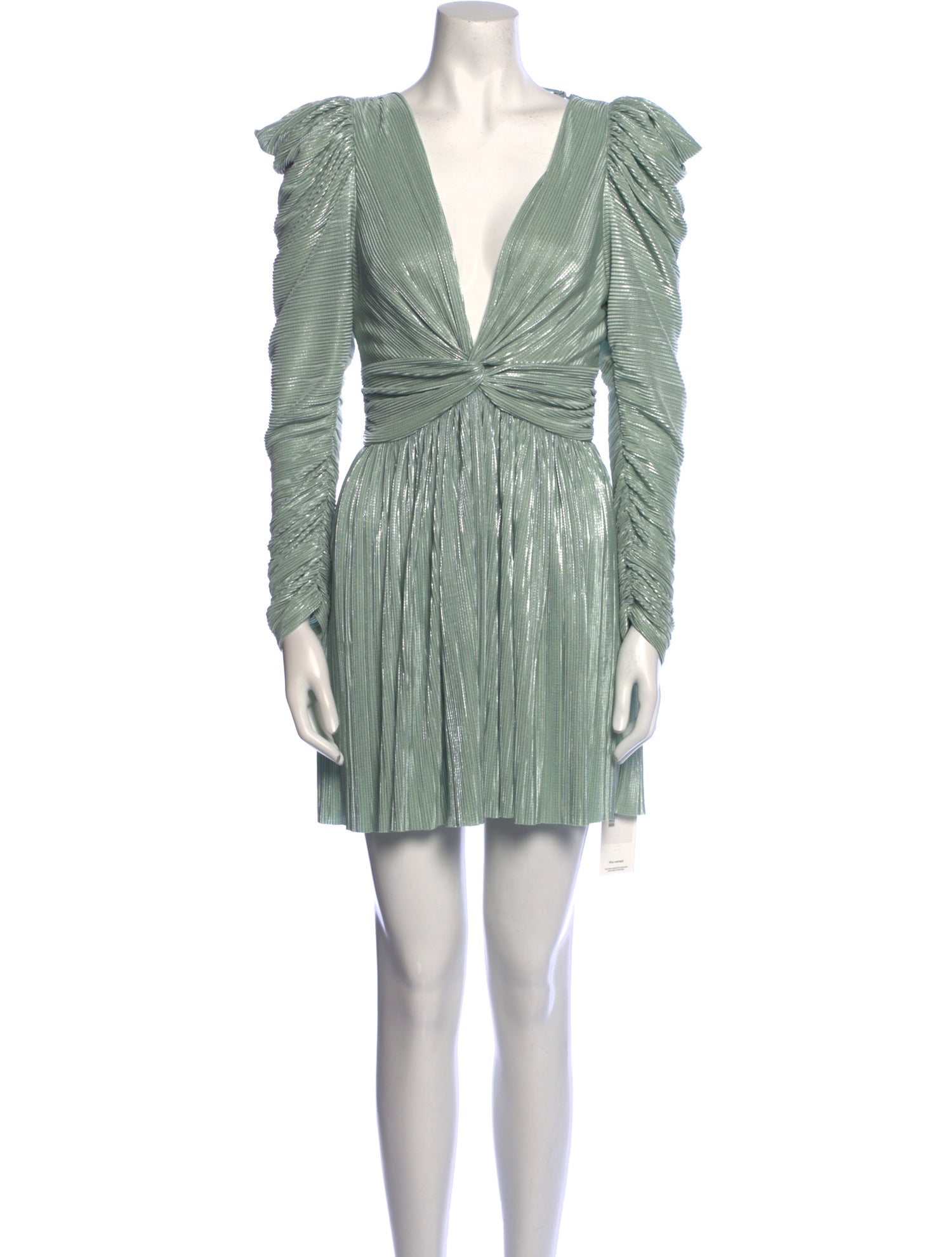 Sabina Musayev Plunge Neckline Mini Dress