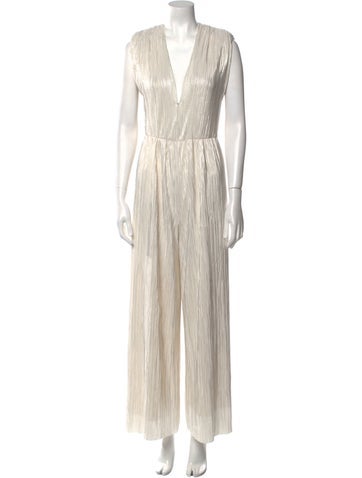 Sabina Musayev Jumpsuits and Rompers Plunge Neckline Jumpsuit XS